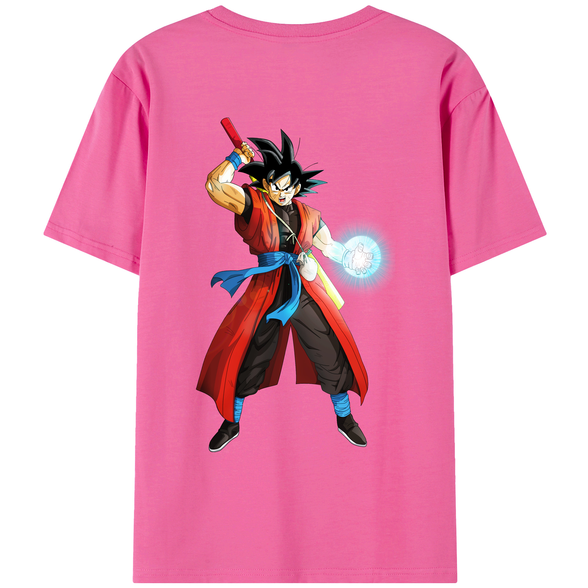（画像用） ドラゴンボール 孫悟空（そん ごくう）Son Goku カカロット DRAGON BALL Kakarotto レディース半袖Tシャツ(バックプリント)